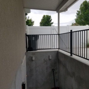 basement-entrances-American-Fork-Utah- wrought-Iron-railing